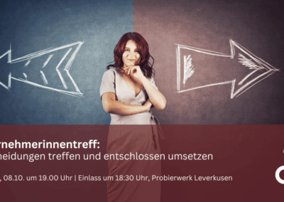 Das Netzwerk-Event für Leverkusener Unternehmerinnen und Frauen in Führung