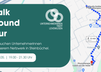 70. Unternehmerinnentreff als Walk Around Tour: Es geht nach Steinbüchel!